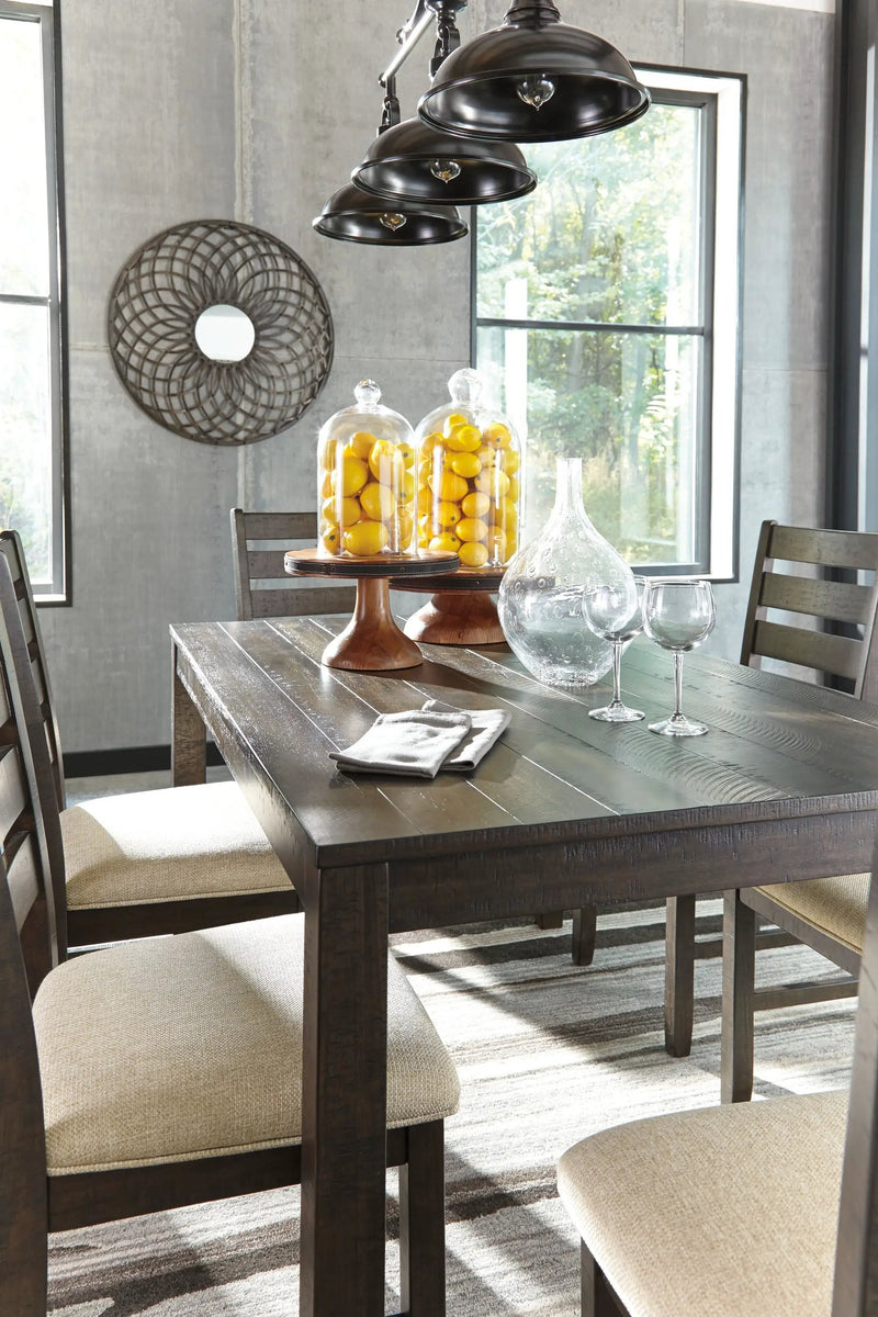 Rokane - Dining Room Table Set (Set of 7) - Brown by Unique Piece Furniture
