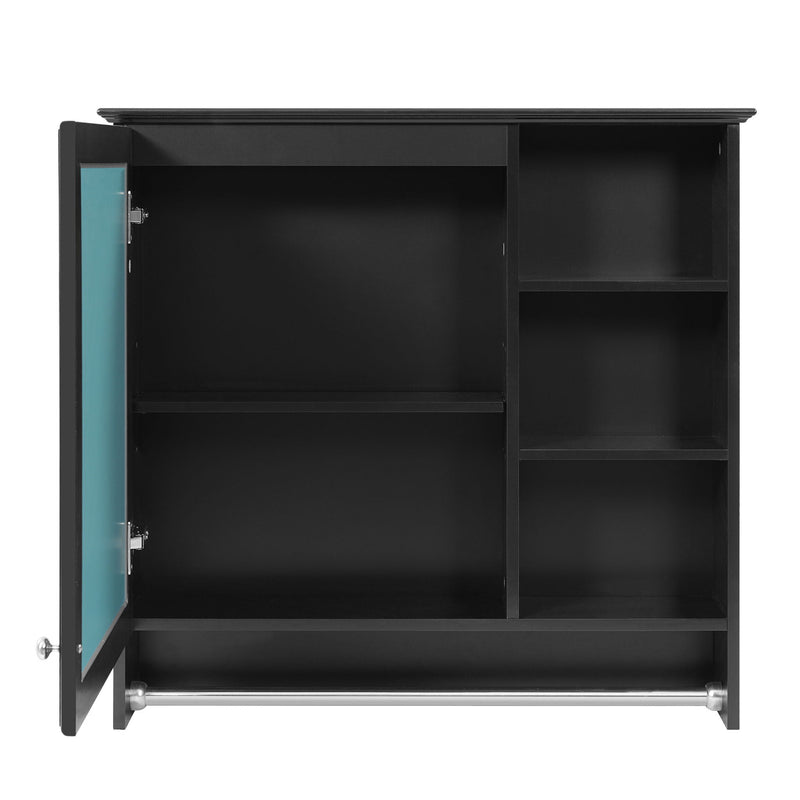 Wall Mount 2 In 1 Mirror Cabinet With Adjustable Shelf, Soft-Closing Hinges