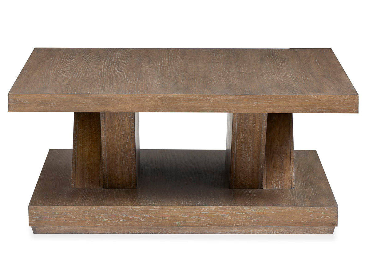 Lansbury - Square Cocktail Table With Casters - Antique Wheat, photo 5 of 7
