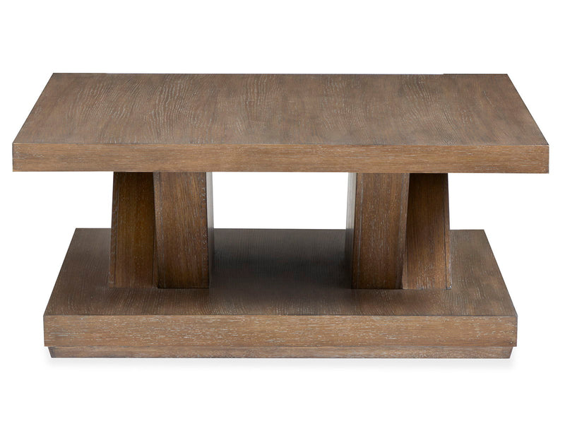 Lansbury - Square Cocktail Table With Casters - Antique Wheat, photo 5 of 7