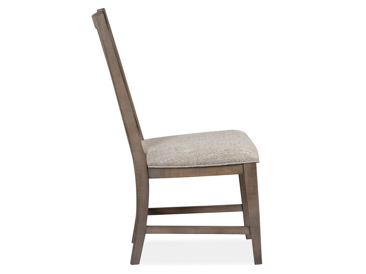 Paxton Place - Dining Side Chair With Upholstered Seat (Set of 2) - Dovetail Gray, photo 5 of 7