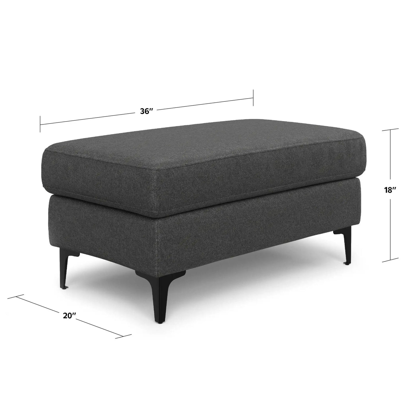 Ava - Versatile Mid Century Ottoman by HouseOfZazla