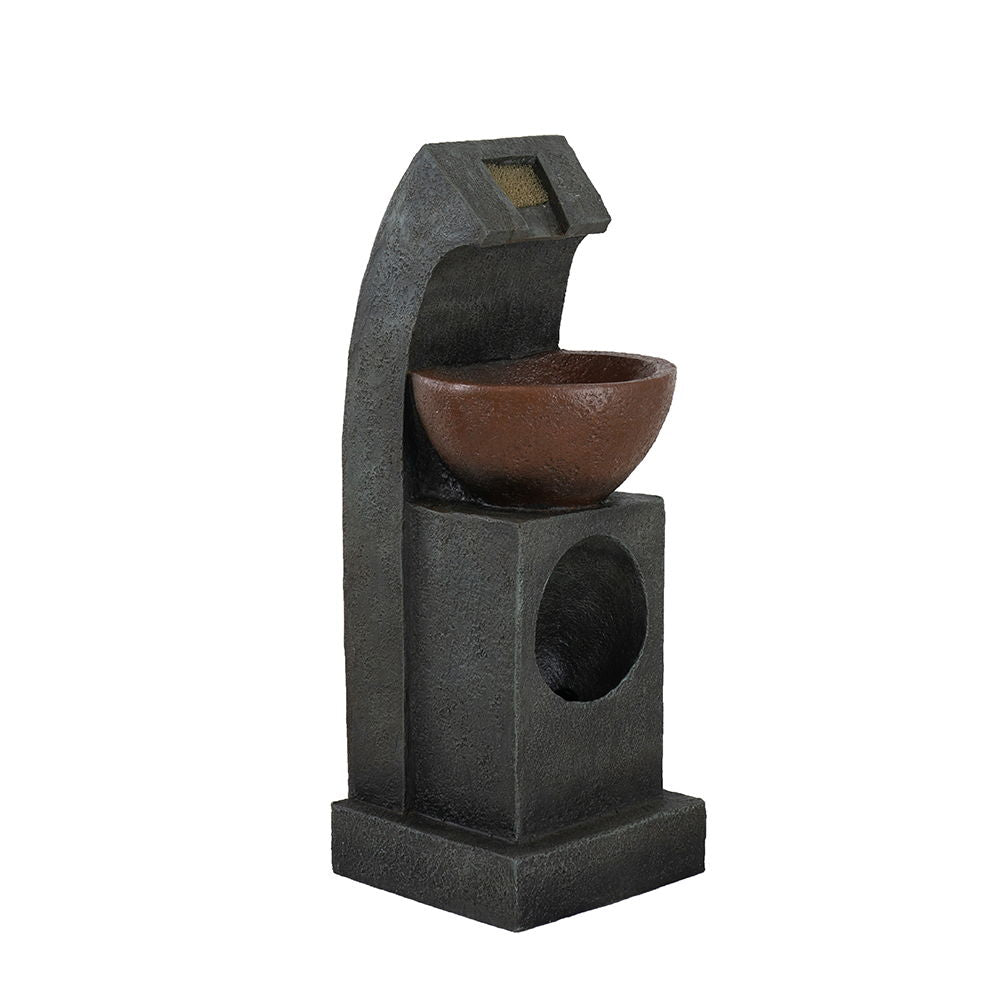 Sculptural Water Fountain With Bowl Basin, Light And Pump, photo 5 of 8