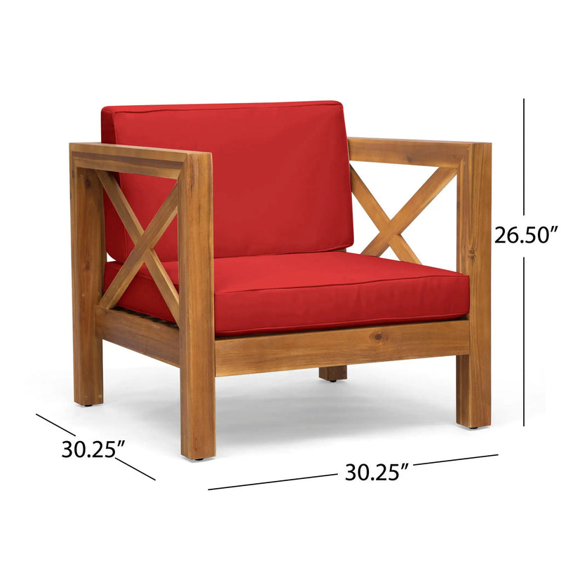 Brava Mid-Century Modern Club Chair with Water Resistant Cushions by HouseOfZazla
