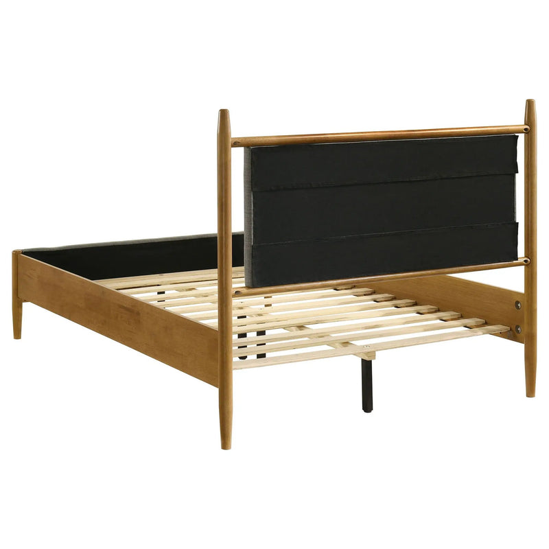 Mason 46-inch Full Panel Platform Bed Grey and Light Brown by Unique Piece Furniture