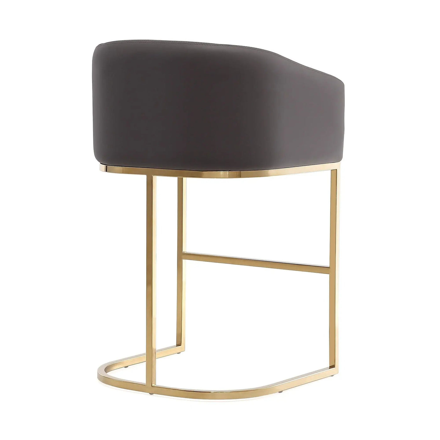 Mid-Century Modern Stool With Steel Base by HouseOfZazla