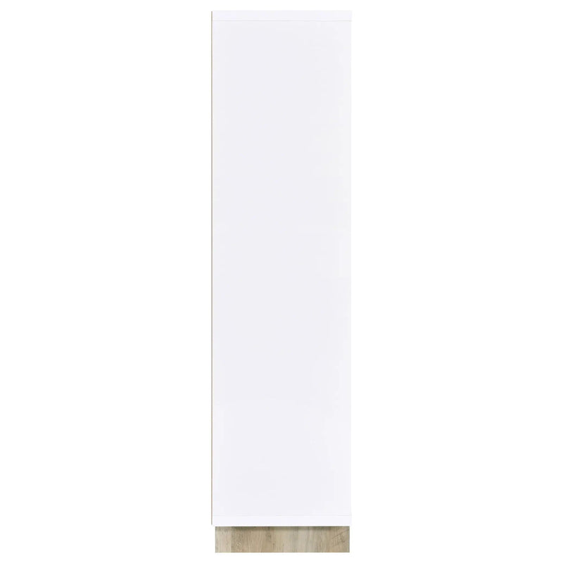 Geilys - 8 Shelf Bookcase With Arch Details - White by HouseOfZazla