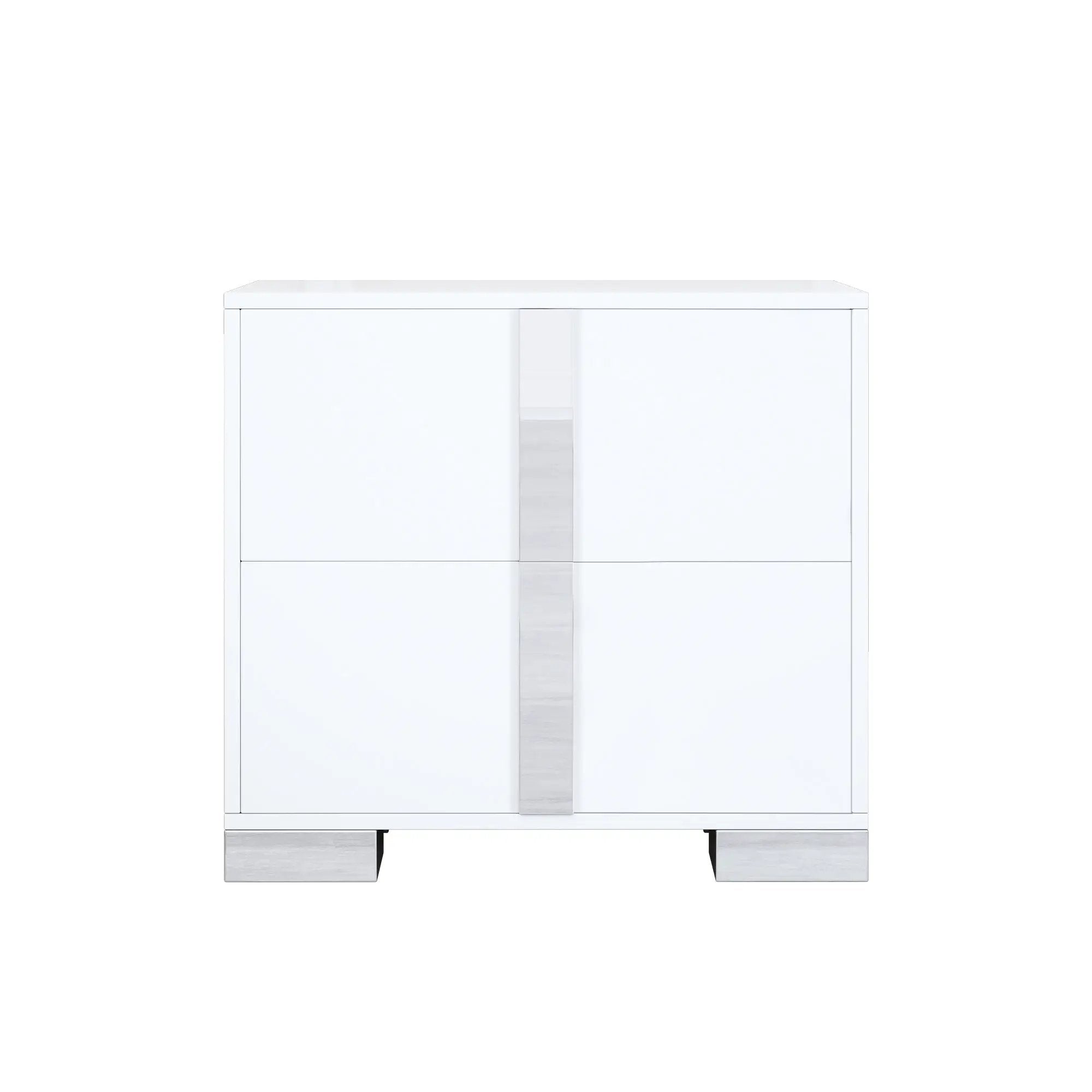 Elegant Nightstand with Metal Foot by HouseOfZazla