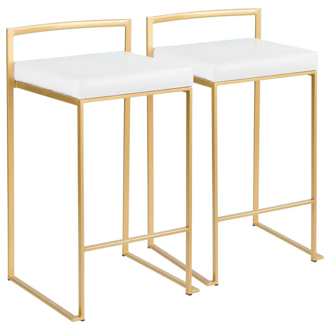 Fuji - Contemporary / Glam Design Counter Stool (Set of 2) by HouseOfZazla