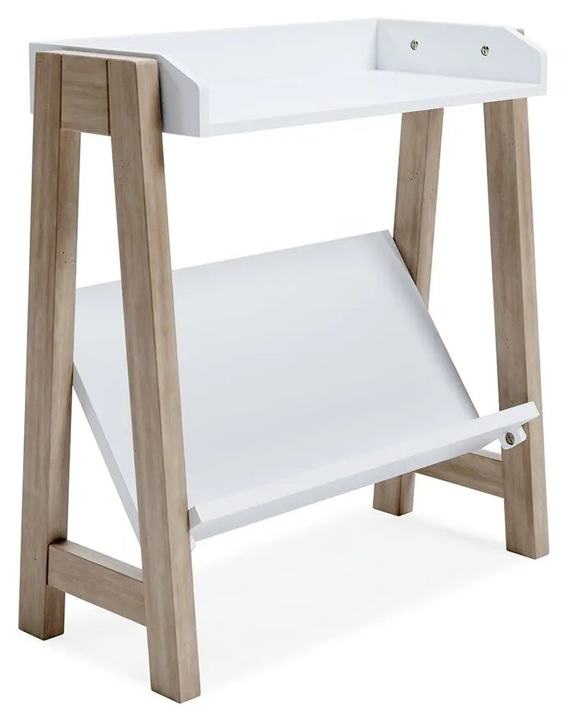 Blariden - Small Bookcase - White / Tan by Unique Piece Furniture