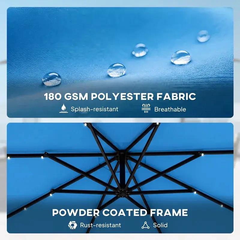 Stylish Pool Umbrella, Outdoor Cantilever Patio Umbrella by HouseOfZazla