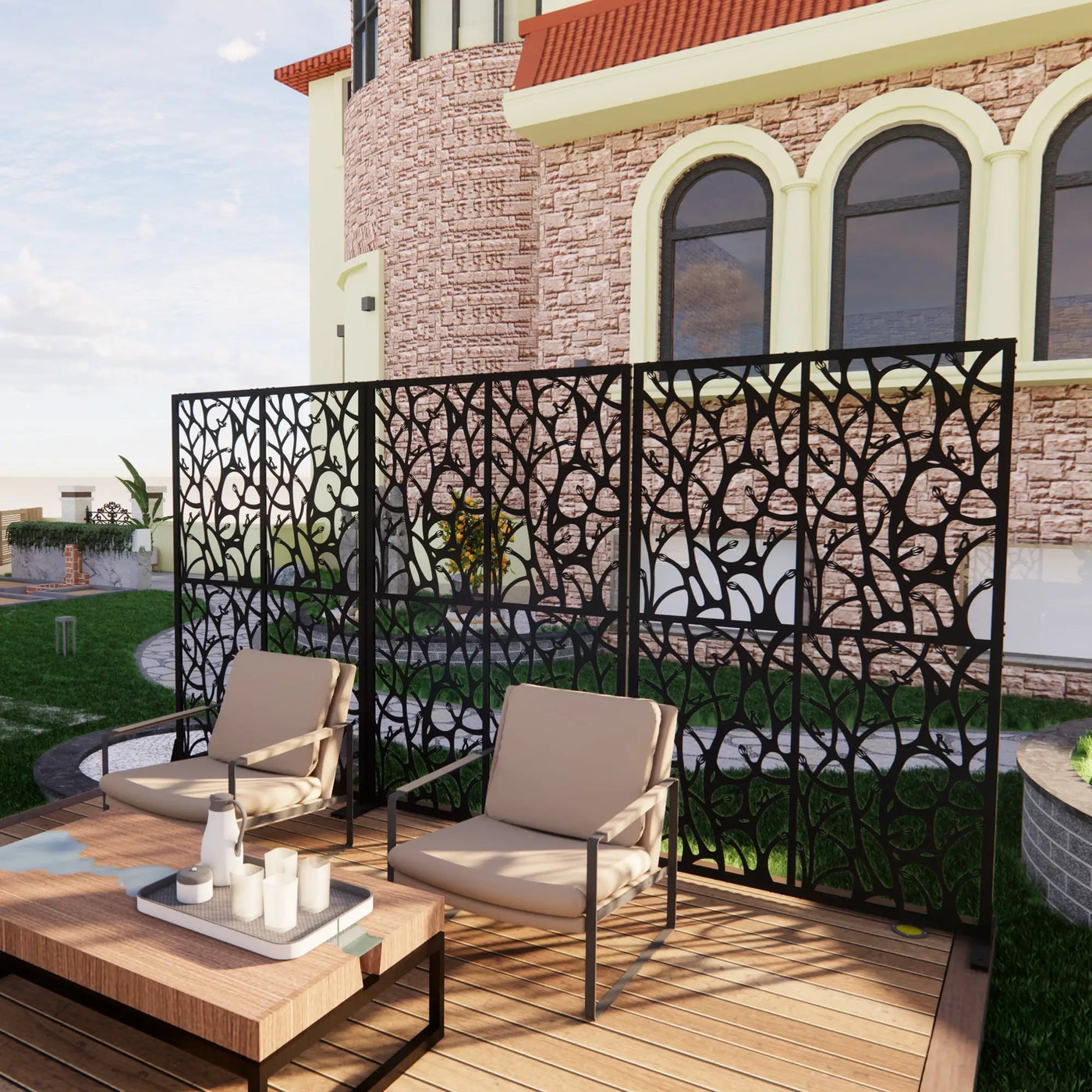 Metal Privacy Screens by HouseOfZazla