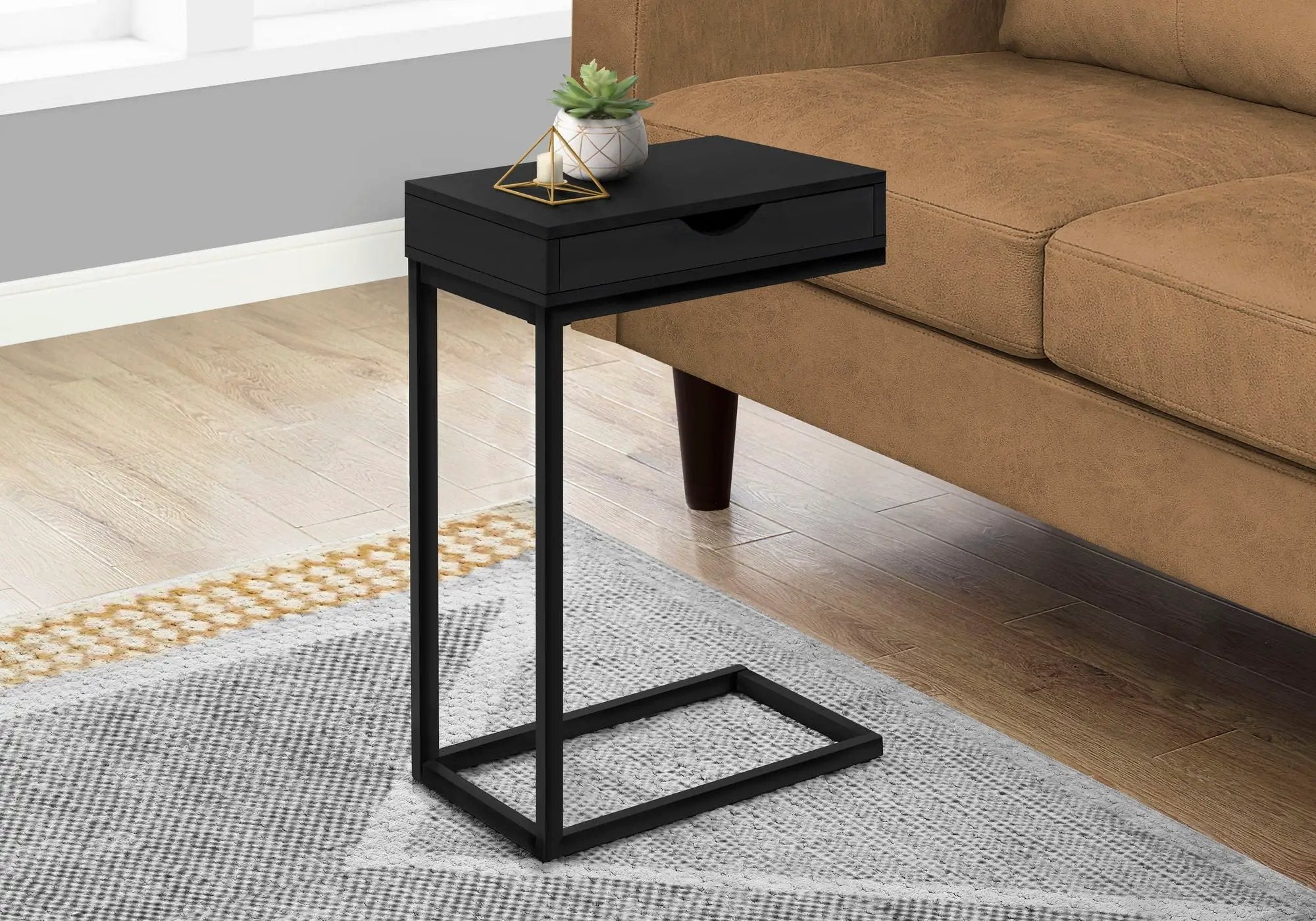 Accent Table, C - Shaped Contemporary Elegant Desig by Unique Piece Furniture