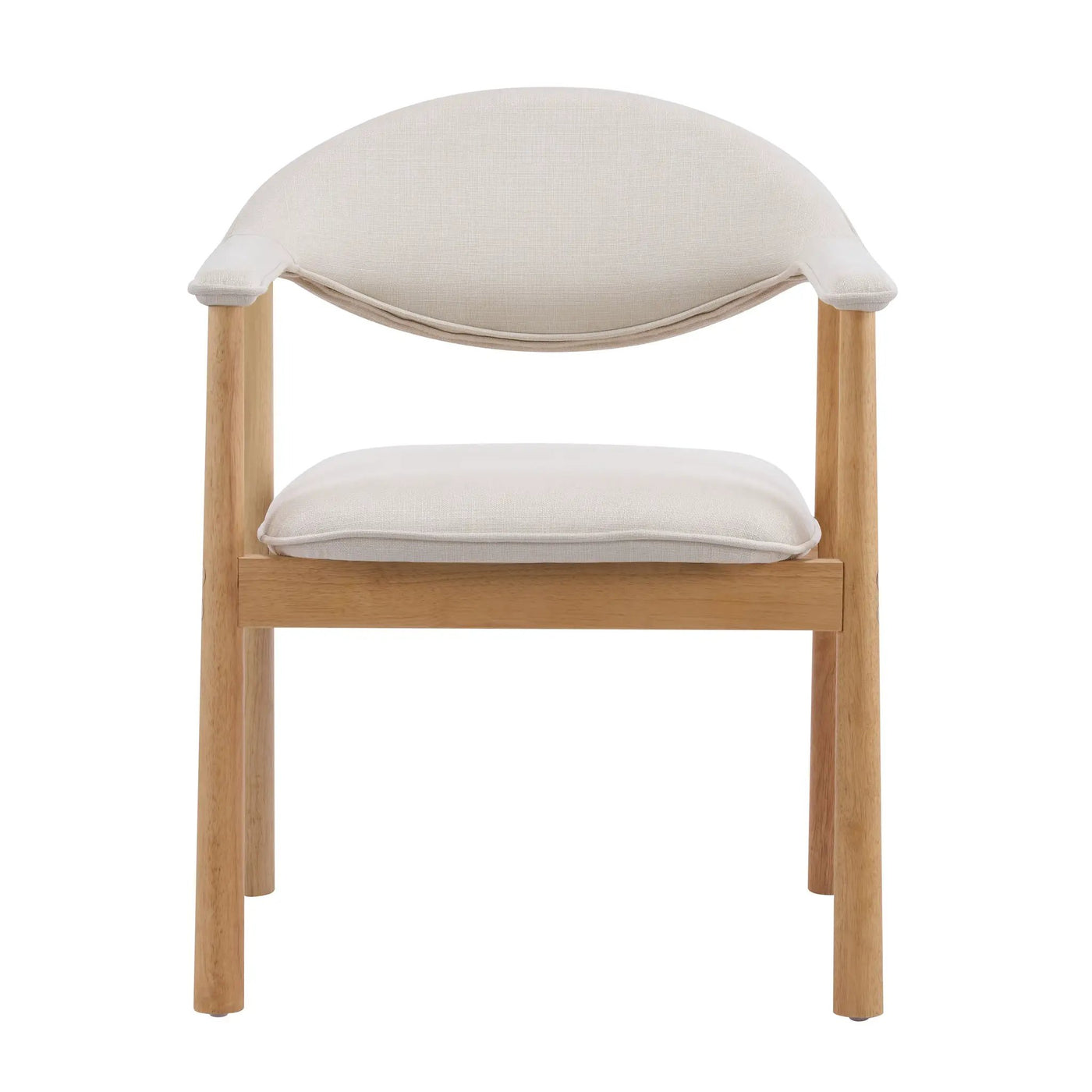 Upholstered Dining Chairs with Curved Back by HouseOfZazla