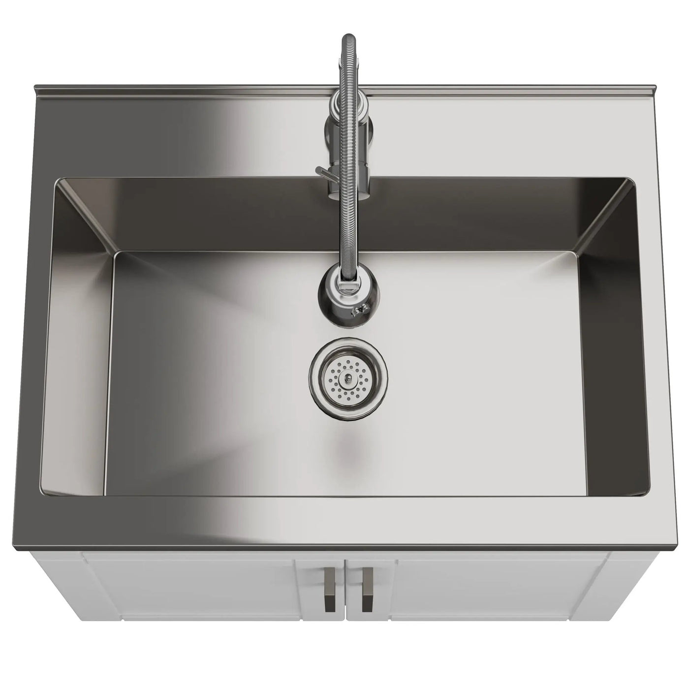 Hennessy - Deluxe Laundry Cabinet With Faucet And Stainless Steel Sink by HouseOfZazla