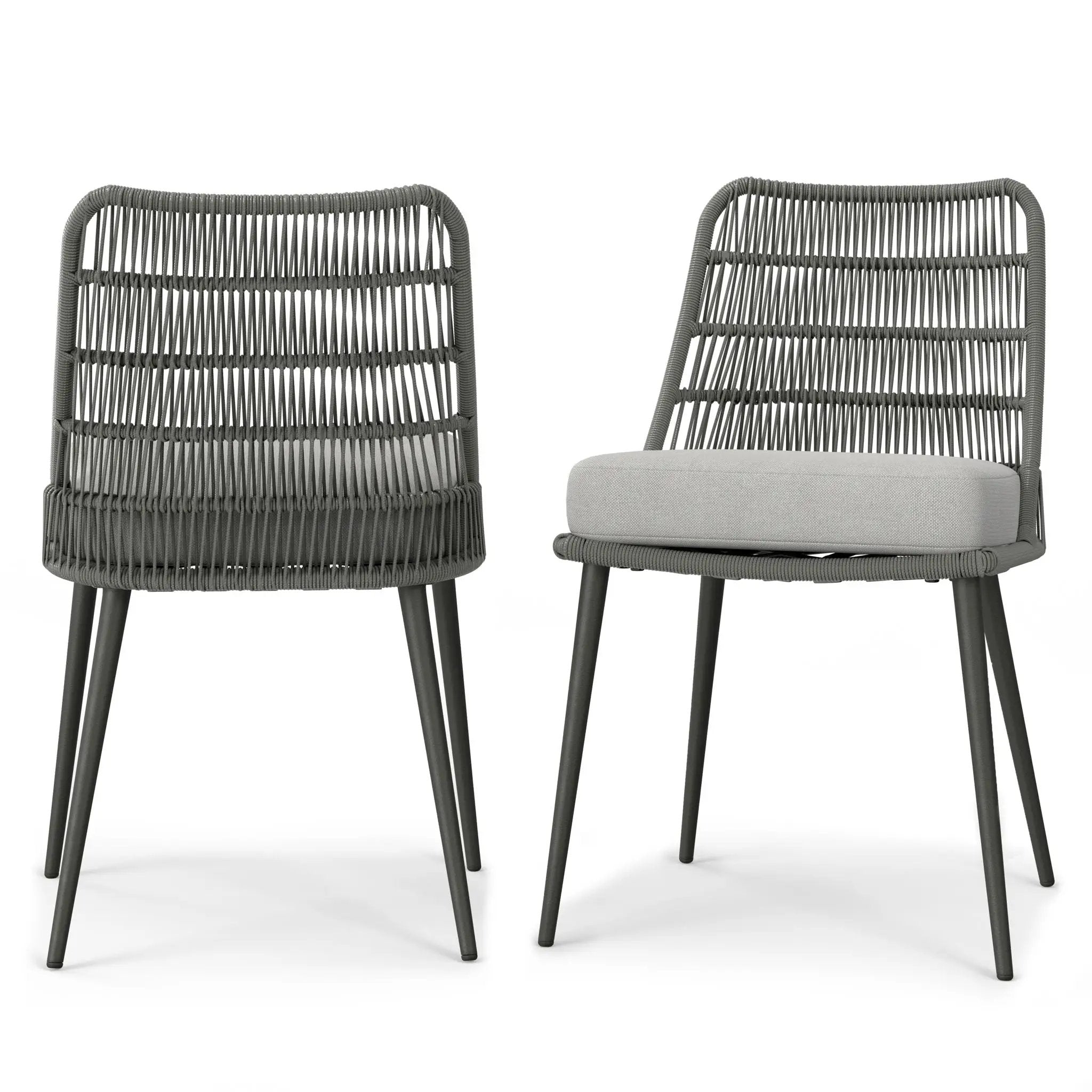 Beachside - Outdoor Dining Chair (Set of 2) - Gray by HouseOfZazla