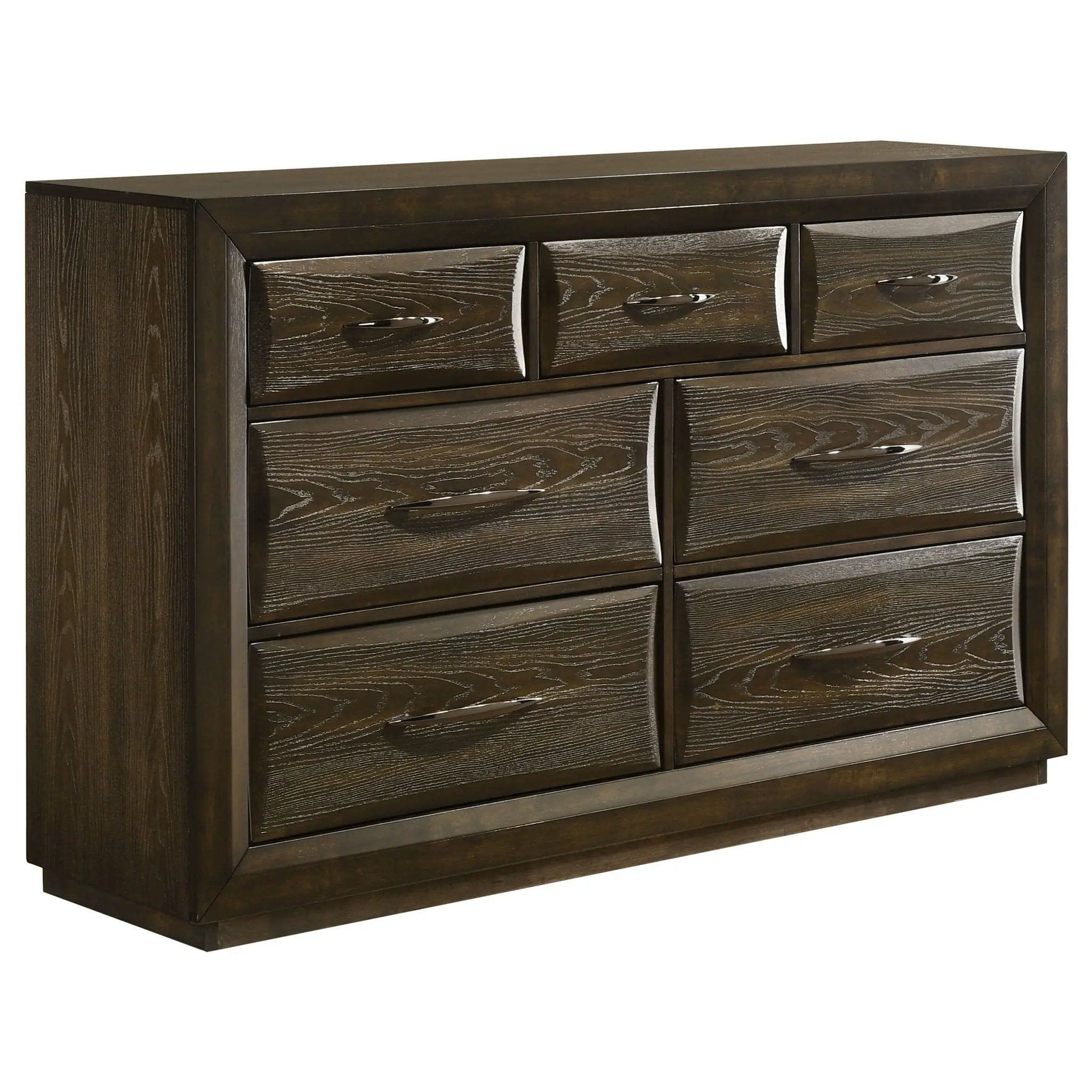Atlas 7-drawer Bedroom Dresser Cabinet Dark Oak by Unique Piece Furniture