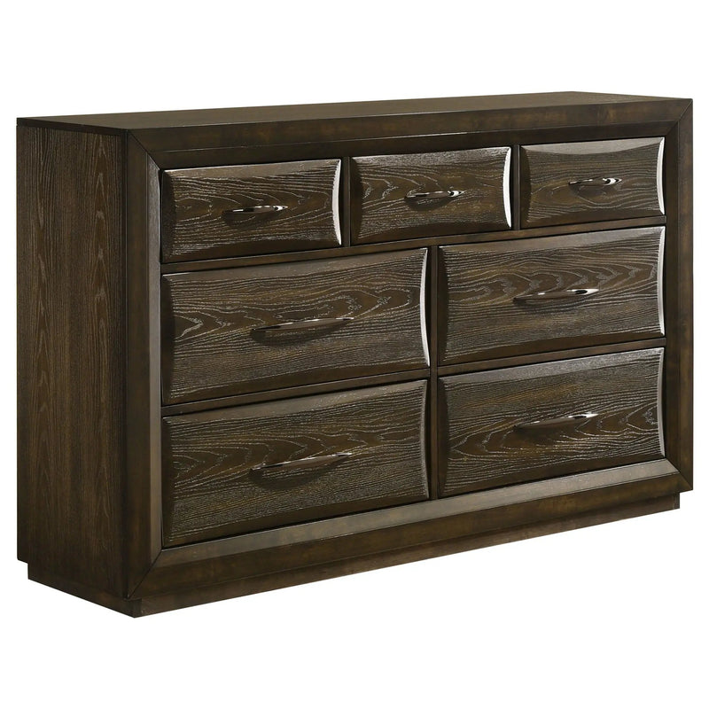 Atlas 7-drawer Bedroom Dresser Cabinet Dark Oak by Unique Piece Furniture