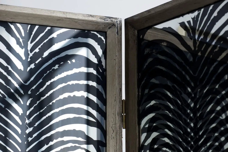 Room Divider, Herero 4 Panel Decorative Screen - Black by Unique Piece Furniture