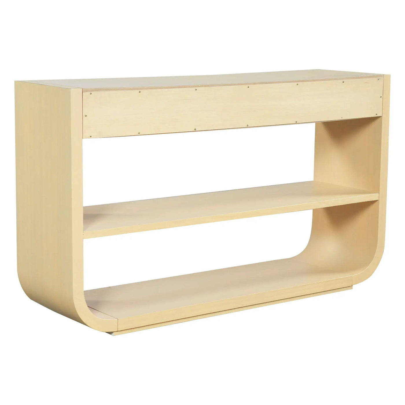 Console Table With 3 Soft Close Drawers & 2 Open Shelves by HouseOfZazla