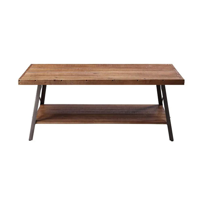 Ikram - Coffee Table - Weathered Oak & Sandy Black by Unique Piece Furniture