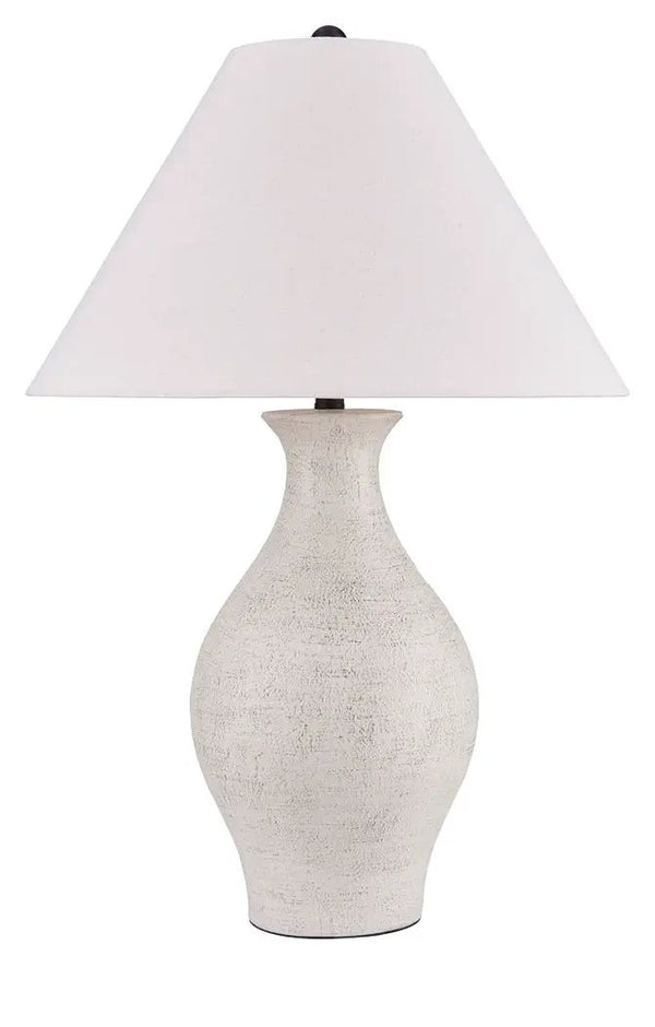 Ashbend - Ceramic Table Lamp - Antique White