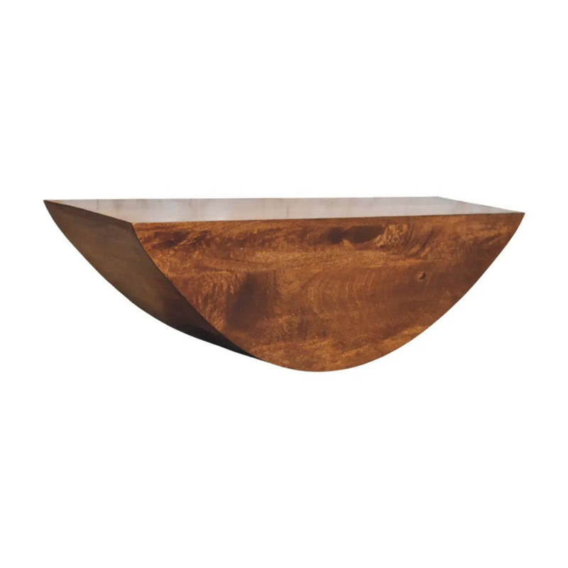 Crescent - Floating Wall Shelf - Brown by Unique Piece Furniture