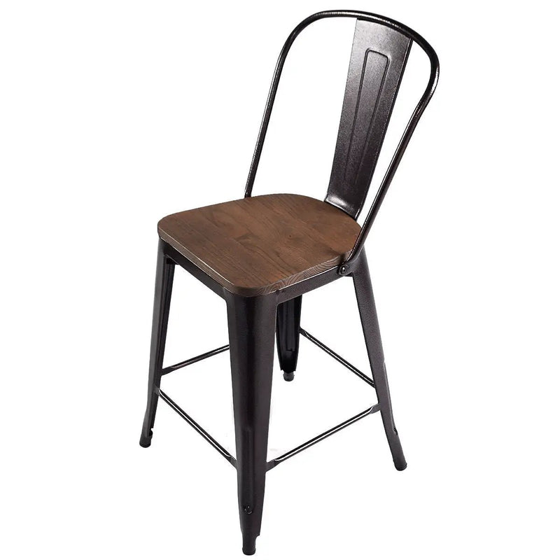 Swivel Windsor Dining Chairs Set of 4 with Solid Rubber Wood Frame by DirectDeals