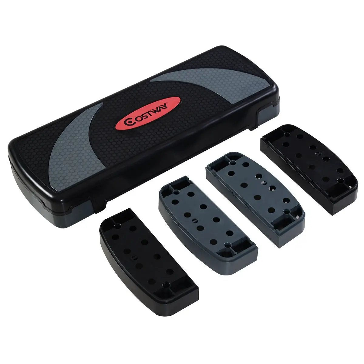 32 Inch Adjustable Fitness Aerobic Step with Riser by DirectDeals