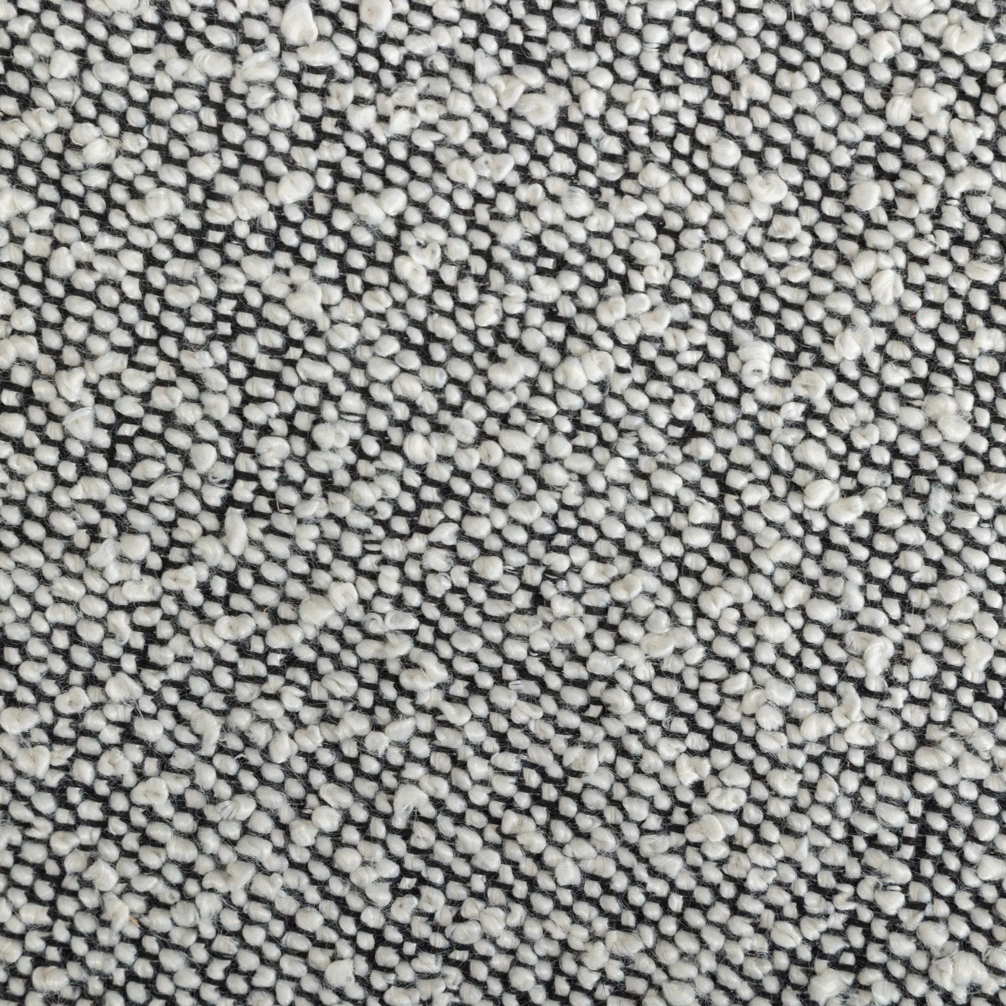 Burbank - Modern Round Boucle Dining Chairs (Set of 2) - Black / White by HouseOfZazla