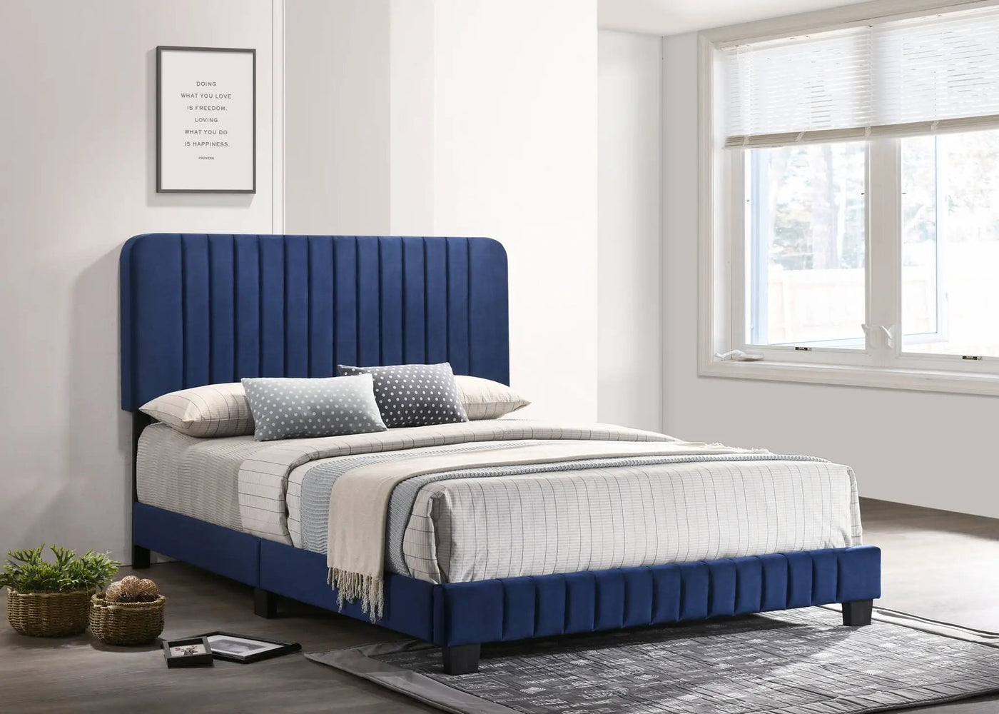 Channel Tufted Bed by HouseOfZazla