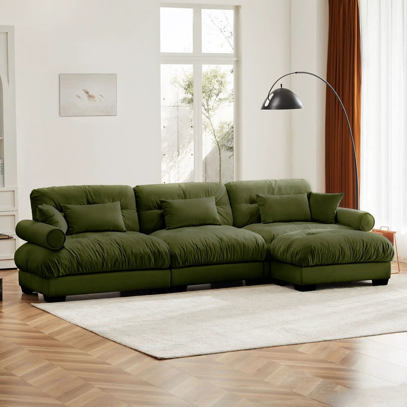 Super Comfort Oversized Modular Sectional Sofa With Movable Ottoman by HouseOfZazla