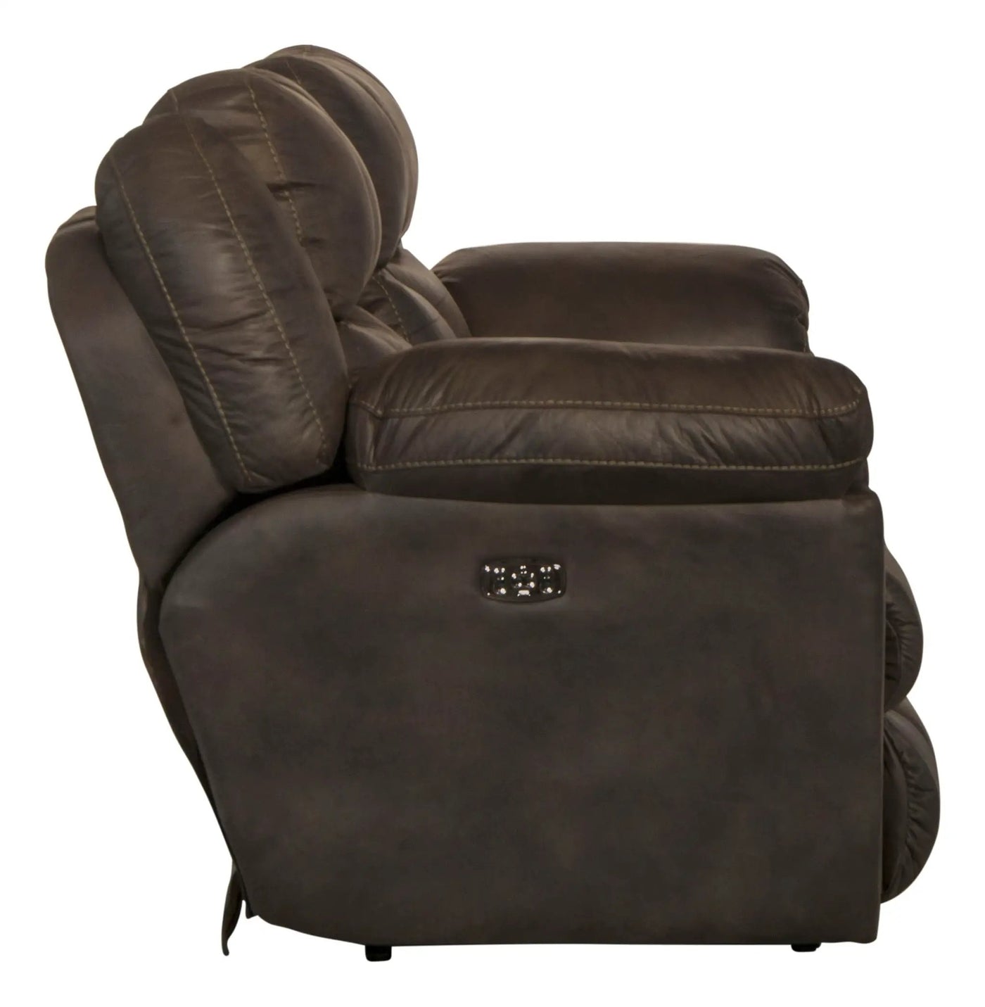 Ferrington - Power Lay Flat Reclining Console Loveseat with Power Adjustable Headrest & Lumbar by Unique Piece Furniture