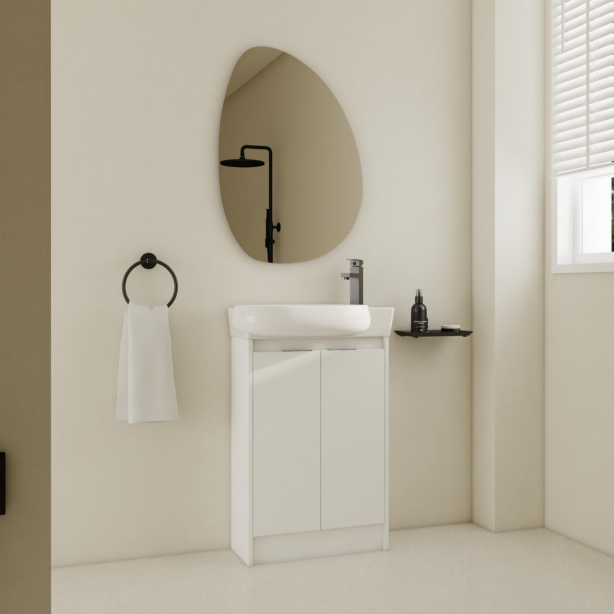 23" Freestanding Bathroom Vanity with Sink, Soft Close Doors by HouseOfZazla