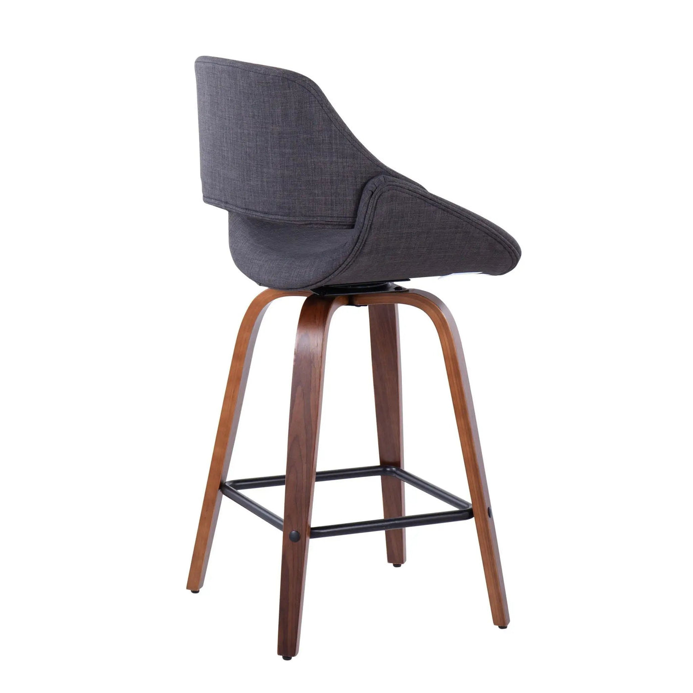 Fabrico - Mid-Century Modern, Counter Stool (Set of 2) by HouseOfZazla