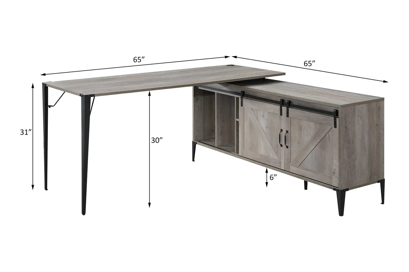 Zakwani - Writing Desk w/USB by Unique Piece Furniture