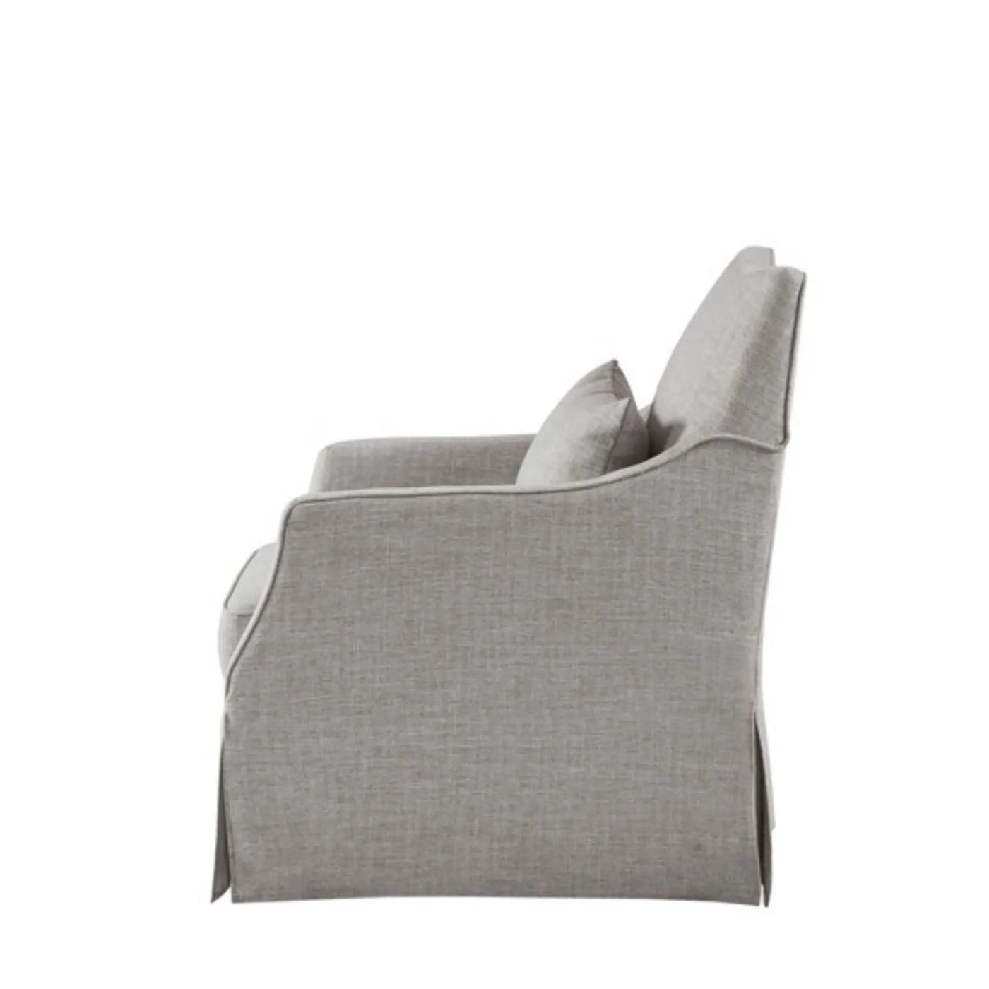 Traditional Design London Skirted Swivel Chair by HouseOfZazla
