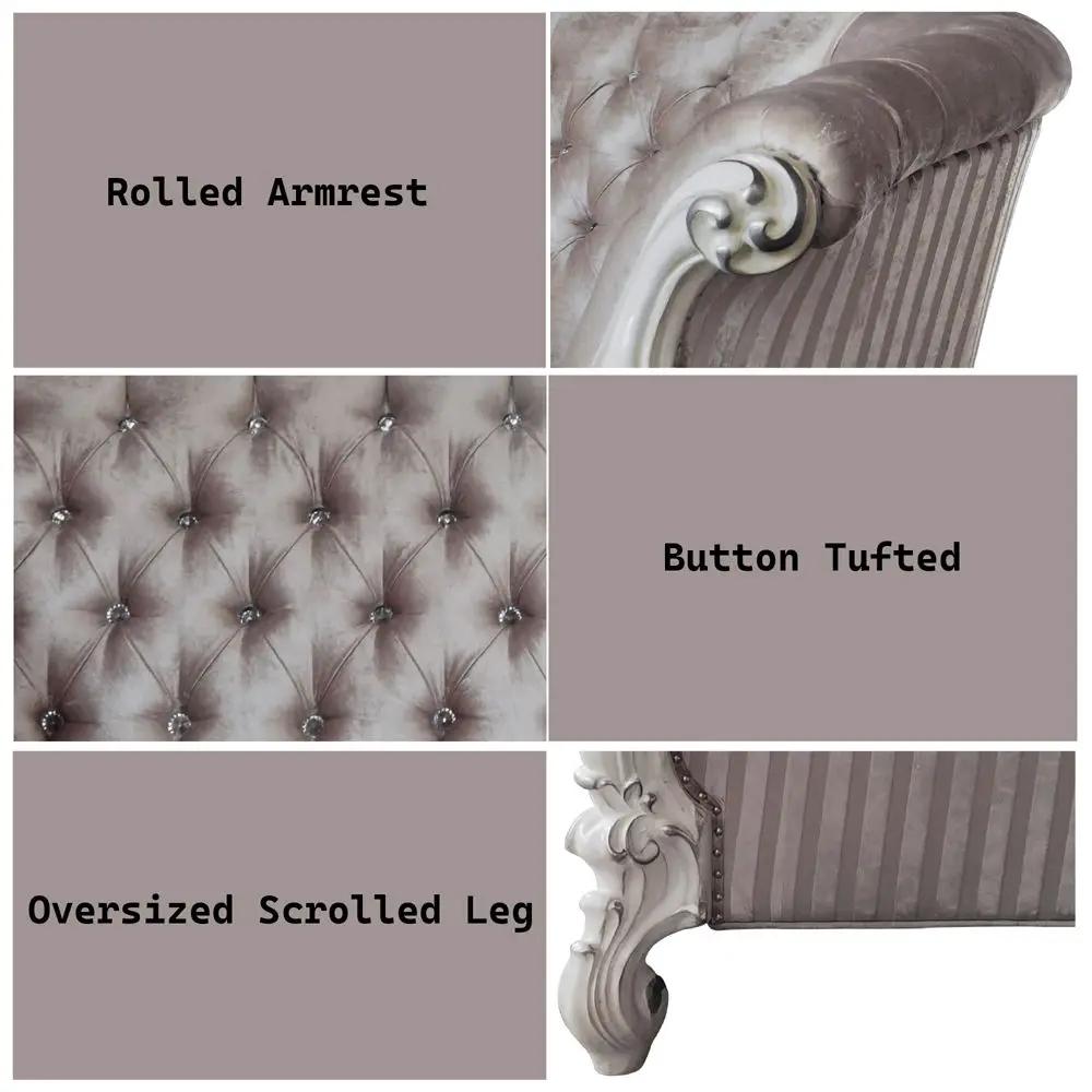 Versailles - Loveseat With 5 Pillows by Unique Piece Furniture