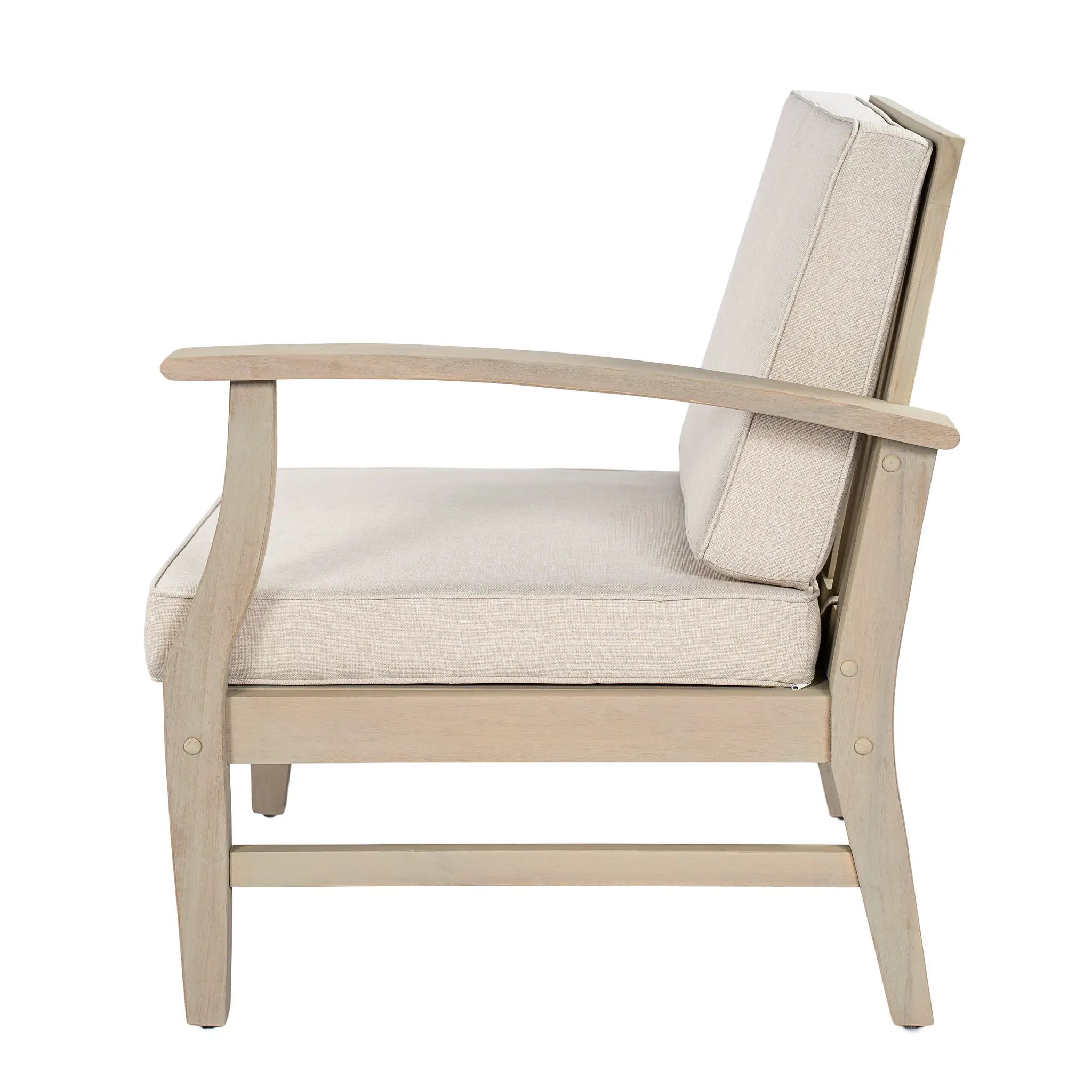 Perla 5-Pcs Sofa Set - Acacia Wood Patio Seating by HouseOfZazla