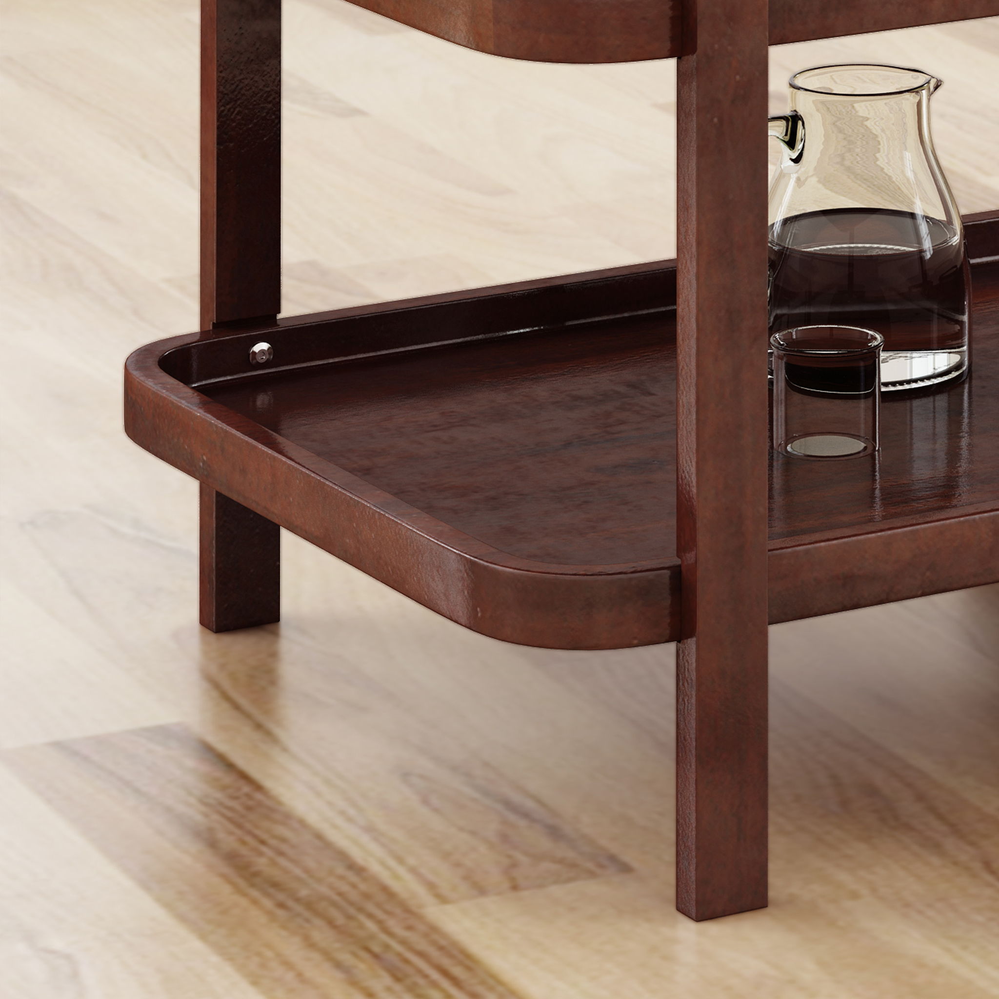 Home Selleck - Bar Cart - Mahogany by HouseOfZazla