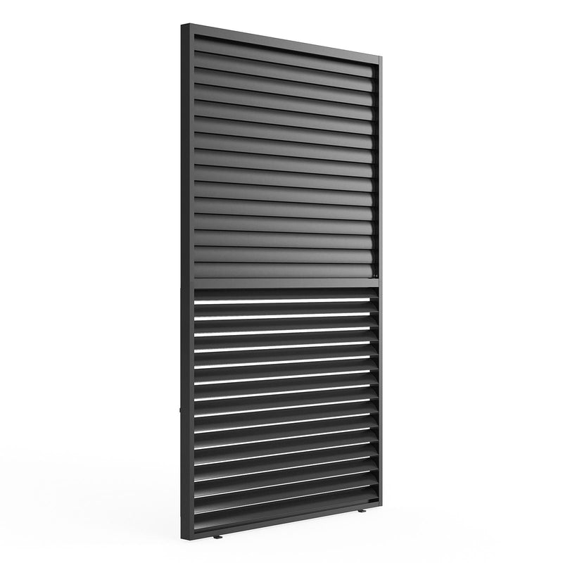 Louver Grille 1 / 3 10Ft Frame & Louvers - Black by HouseOfZazla