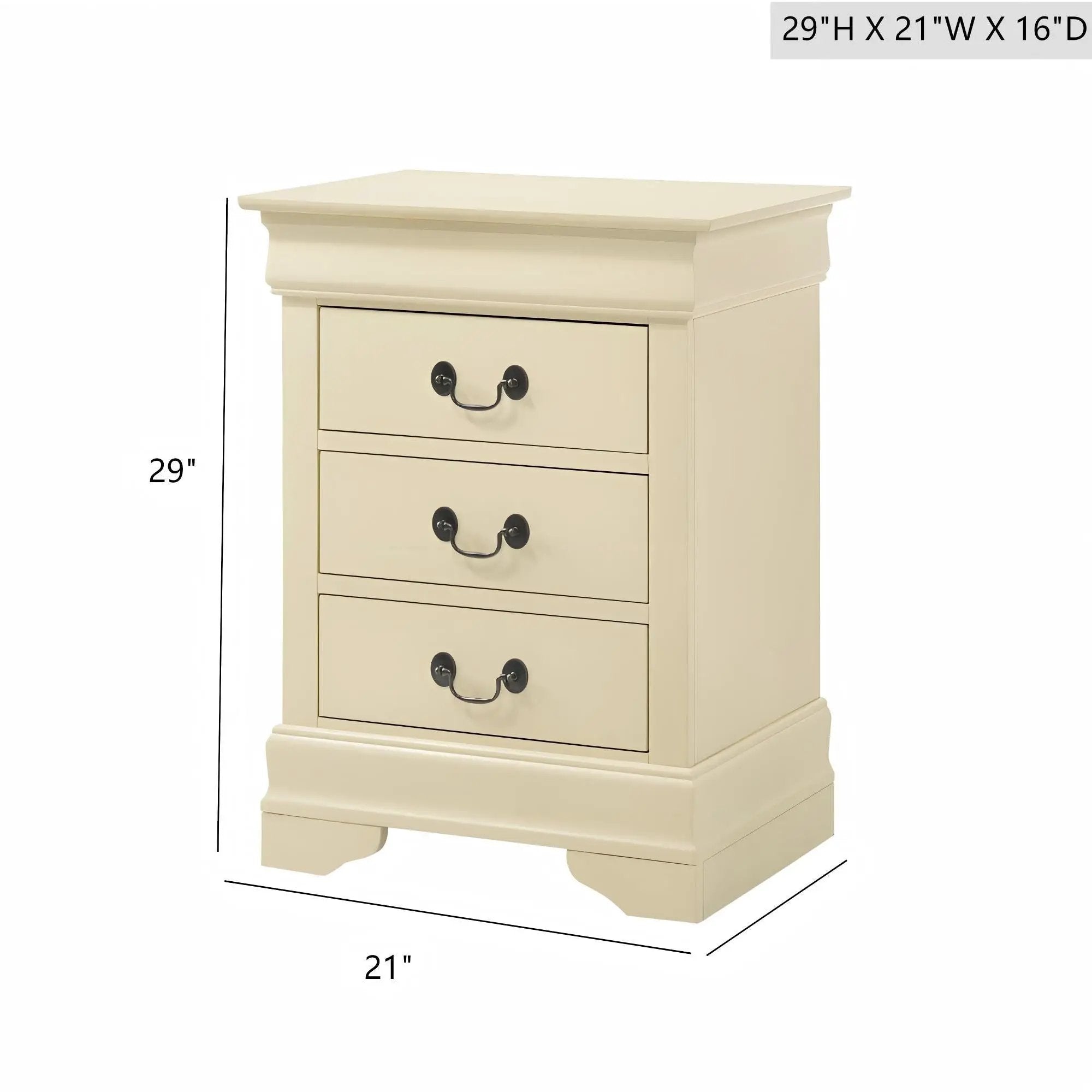 Louis Phillipe - Nightstand - Wood by Unique Piece Furniture