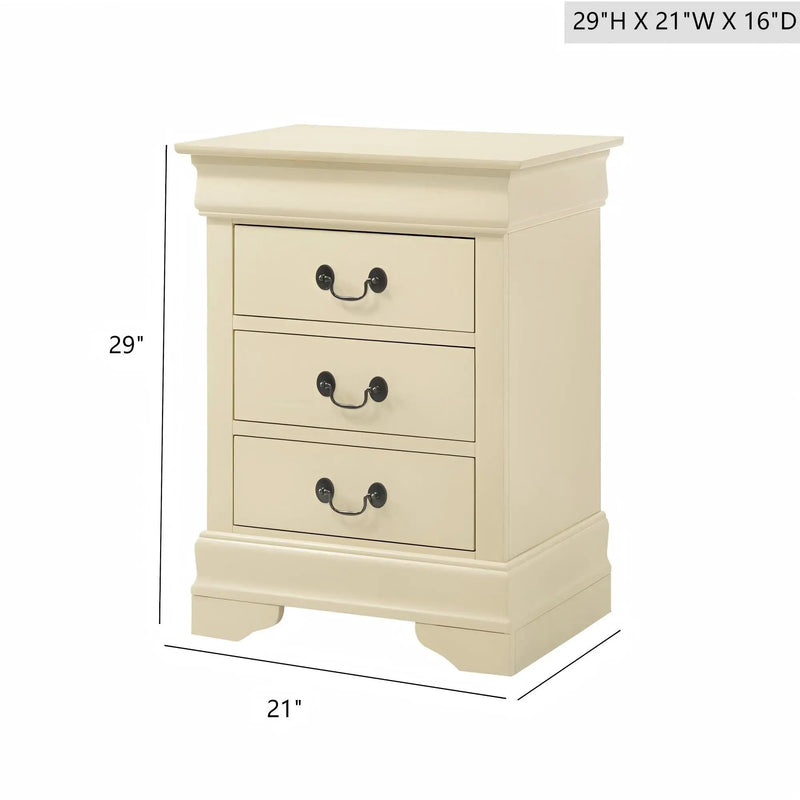 Louis Phillipe - Nightstand - Wood by Unique Piece Furniture