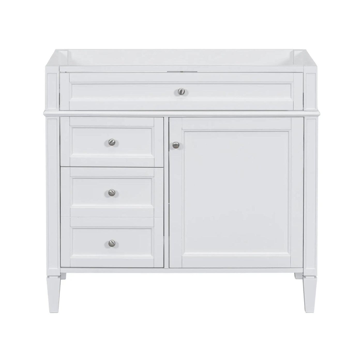 Bathroom Vanity With 2 Drawers and Tip-Out Storage Cabinet by HouseOfZazla