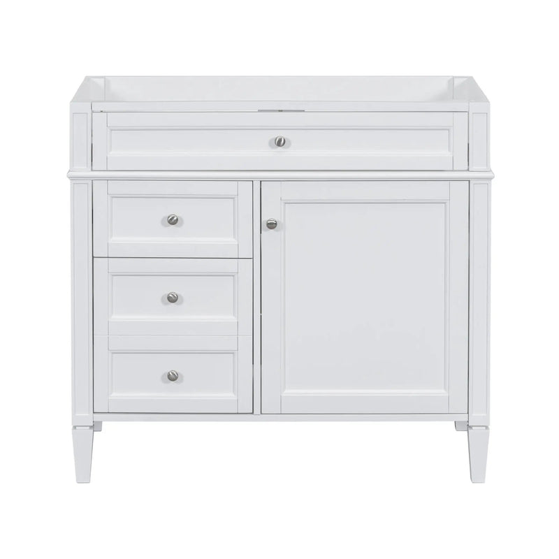 Bathroom Vanity With 2 Drawers And Tip-Out Drawer, Storage Cabinet by Unique Piece Furniture