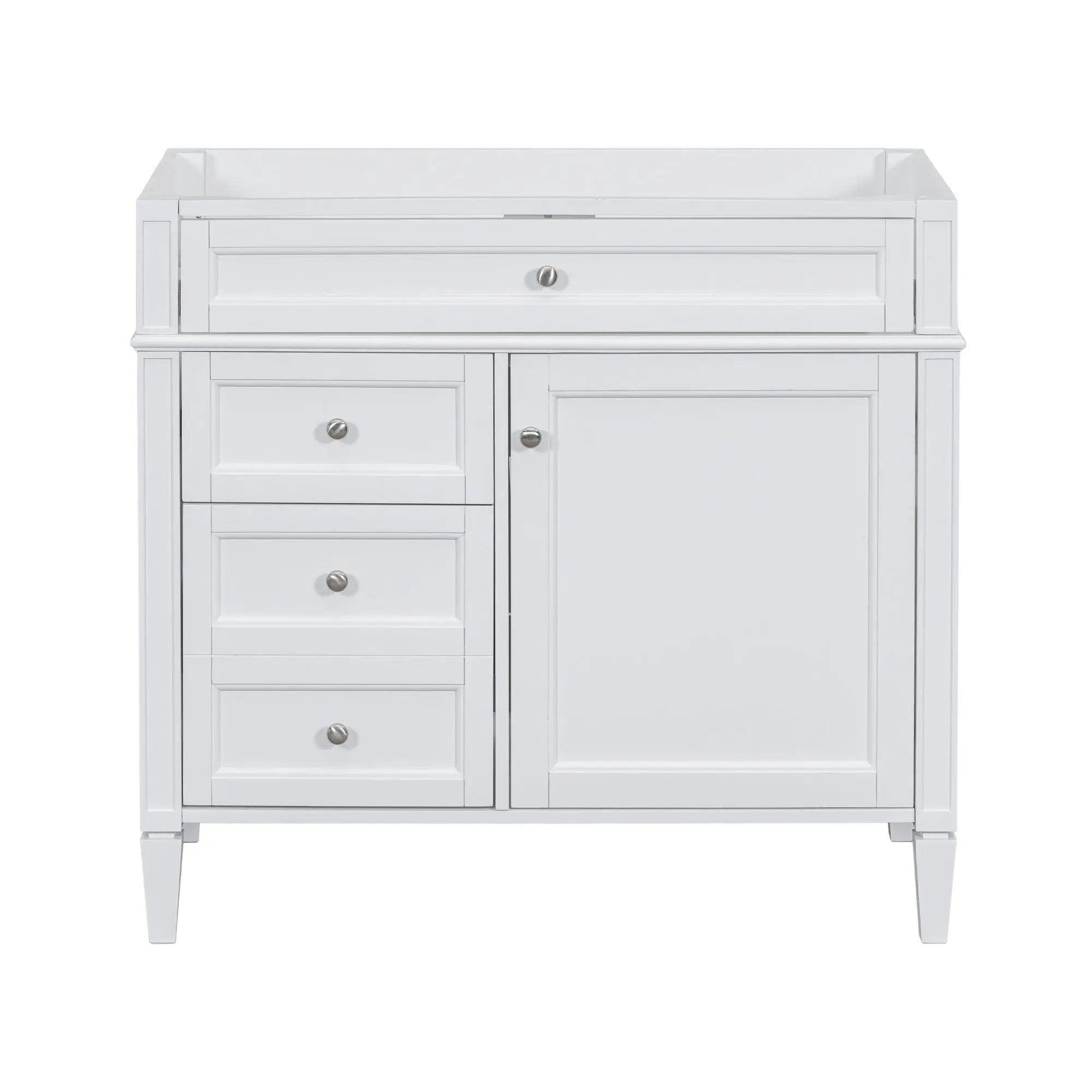 Bathroom Vanity With 2 Drawers And Tip-Out Drawer, Storage Cabinet