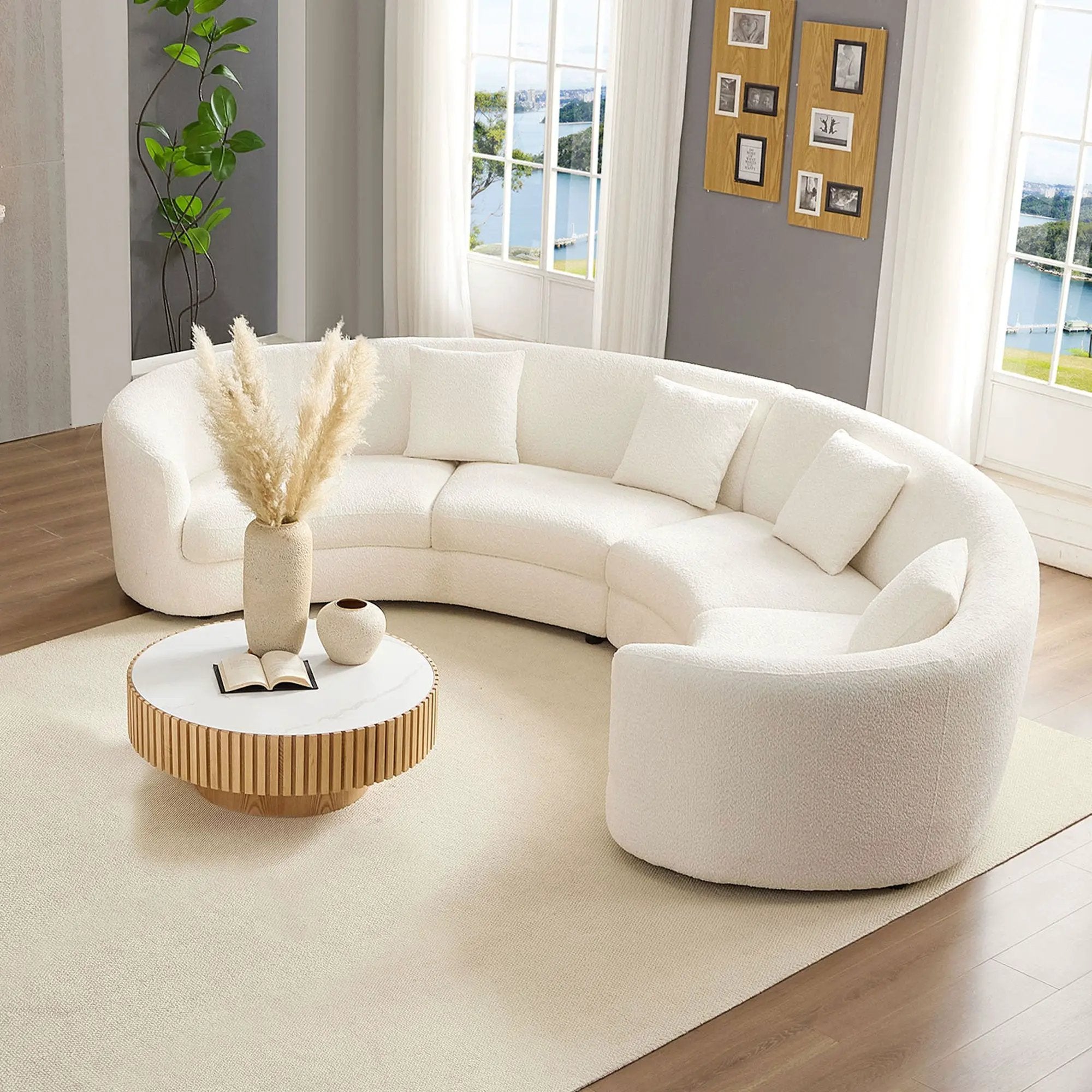 Classic Curved Tight Back Sofa by HouseOfZazla