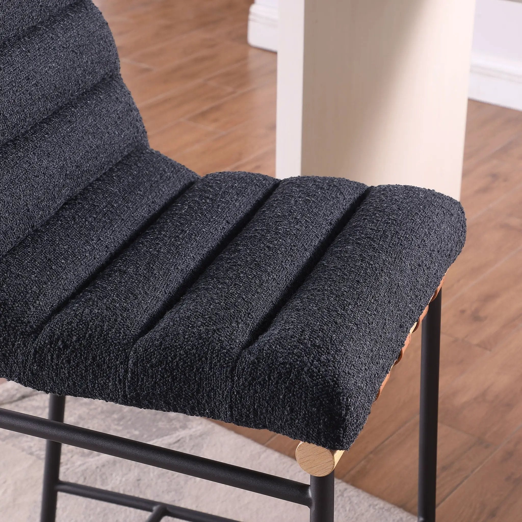 Lahni - 17" Boucle Fabric Counter Height Chair by Unique Piece Furniture