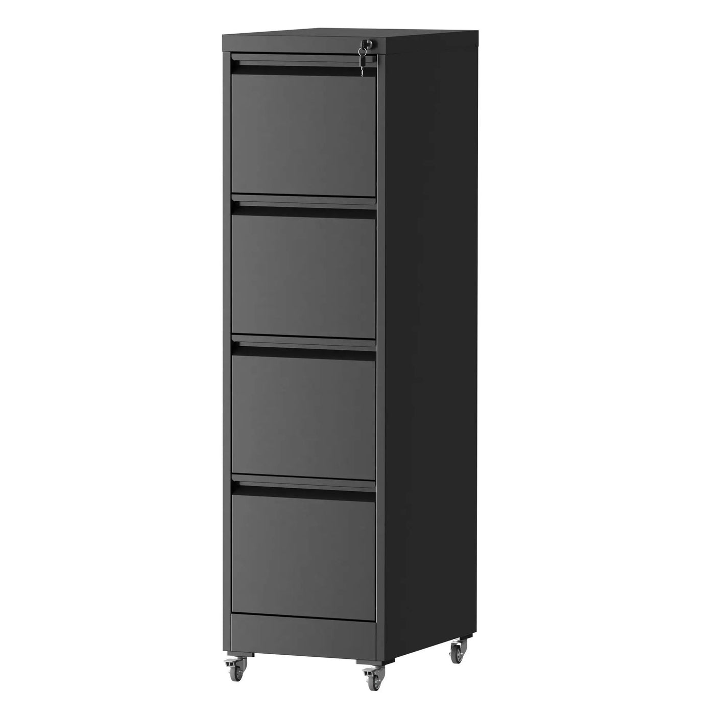 Drawer Metal Locking Vertical File Cabinet With Wheels Heavy Duty Lockable Storage by HouseOfZazla