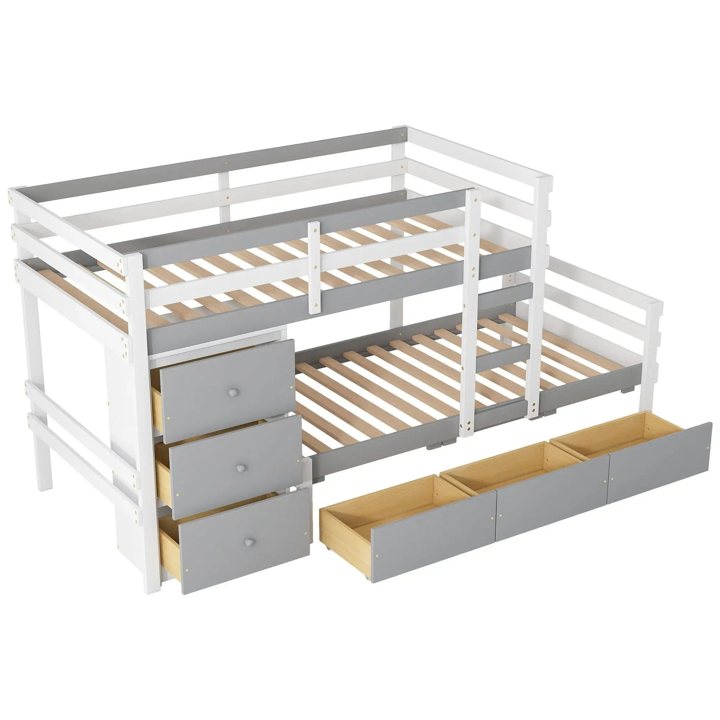Loft Bunk Bed With Drawers And Ladder by HouseOfZazla